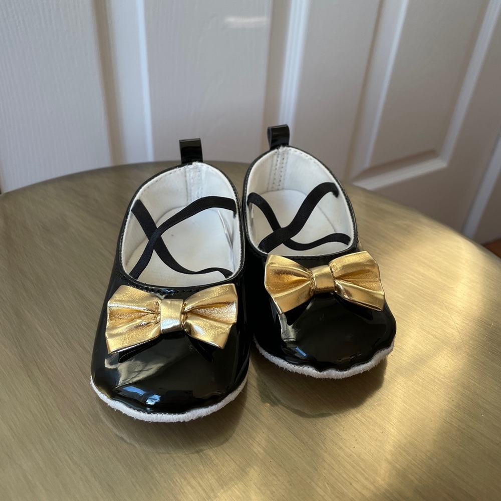 Faux Patent Leather Baby Shoes